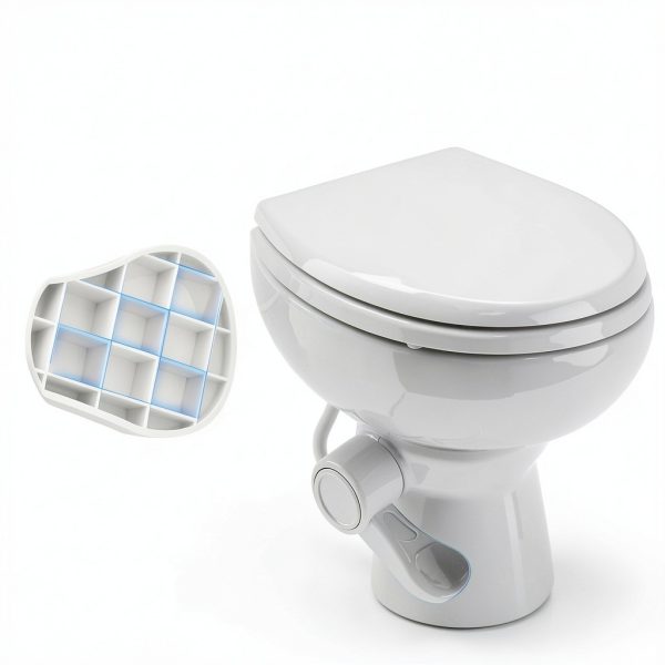 RV Toilet Foot Pedal Vrmiiho Durable PP Design-4