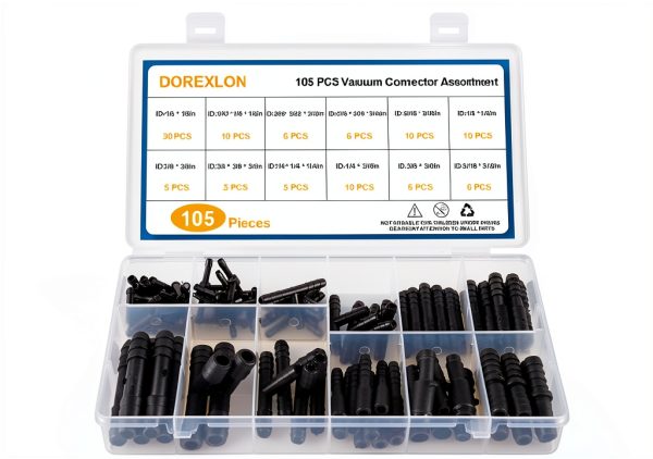 Automotive Vacuum Connectors Black Nylon Kit DOREXLON-1