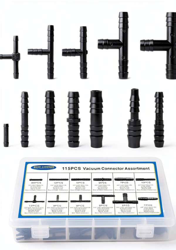 Nylon 66 Vacuum Connectors BUSY-CORNER Automotive Tee-5