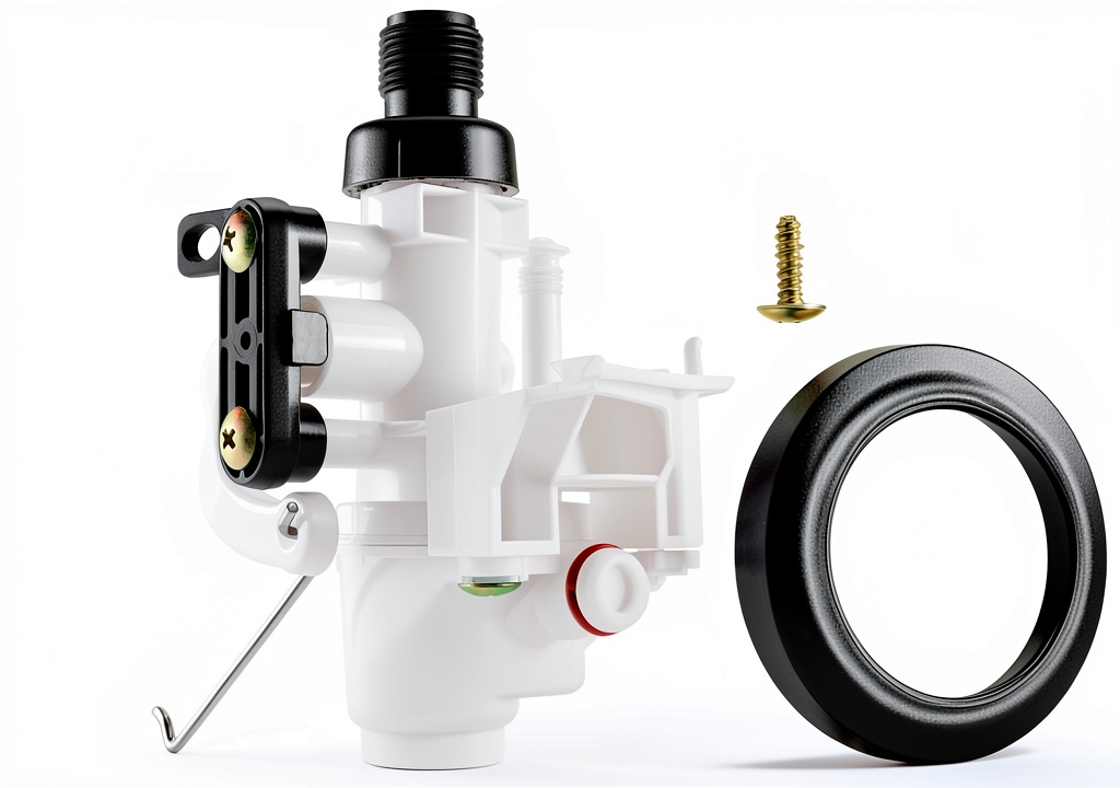 Installing the AMI PARTS 31705 toilet water valve in an RV bathroom