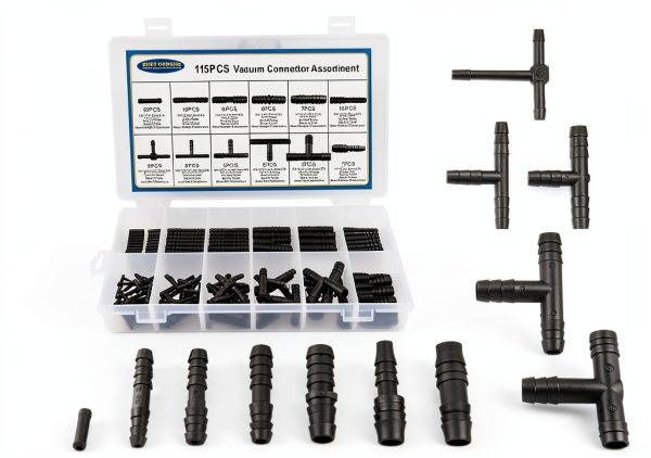 Nylon 66 Vacuum Connectors BUSY-CORNER Automotive Tee-6