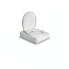 Thetford White D-Shaped Toilet Seat and Cover Kit-1