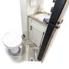 Thetford White D-Shaped Toilet Seat and Cover Kit-2