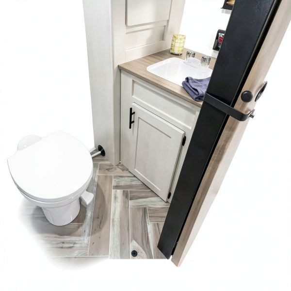 Thetford White D-Shaped Toilet Seat and Cover Kit-2