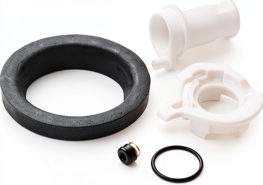 Halotronics RV toilet valve kit installed in a RV bathroom