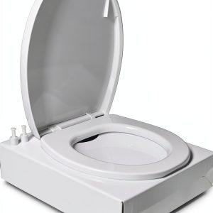 Thetford White D-Shaped Toilet Seat and Cover Kit-0