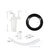 DearChan RV Toilets Water Valve Kit 3 inches Steel Rubber-5
