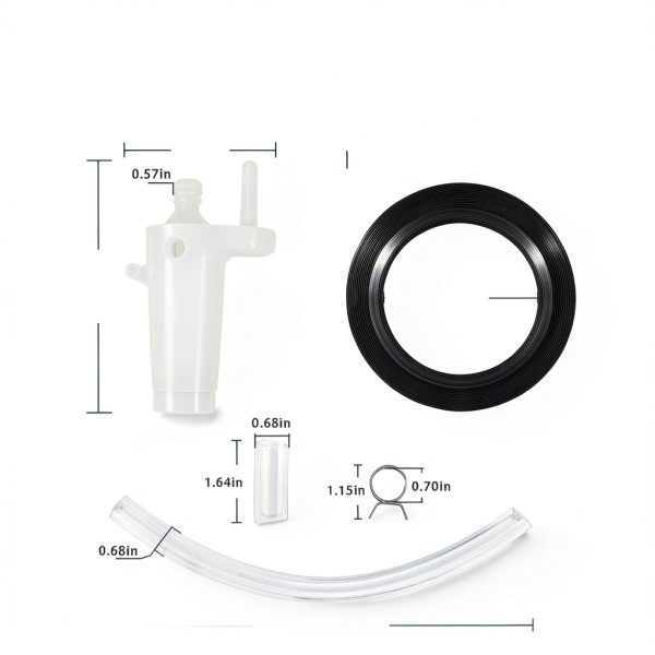 DearChan RV Toilets Water Valve Kit 3 inches Steel Rubber-5