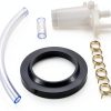 DearChan RV Toilets Water Valve Kit 3 inches Steel Rubber-0