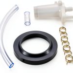 DearChan RV Toilets Water Valve Kit 3 inches Steel Rubber-0