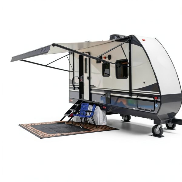 Thetford White D-Shaped Toilet Seat and Cover Kit-5