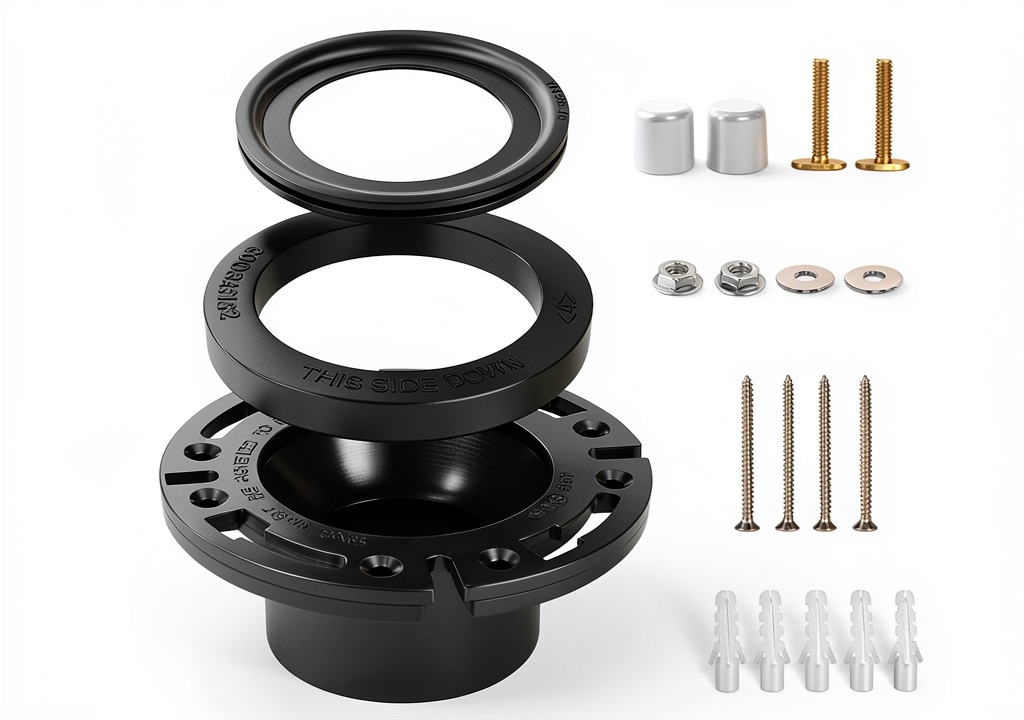 Installing RV Toilet Seal Tecreddy Rubber Gasket Kit on a wooden workbench