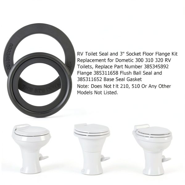 RV Toilet Seal Tecreddy Rubber Gasket Kit-4