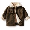 Noubeau Baby Boy Corduroy Sherpa Jacket Warm Outerwear 9 to 24 Months-1