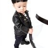 UNIQUEONE Baby Faux Leather Jacket Black 6-12M to 3T Slim Fit-2