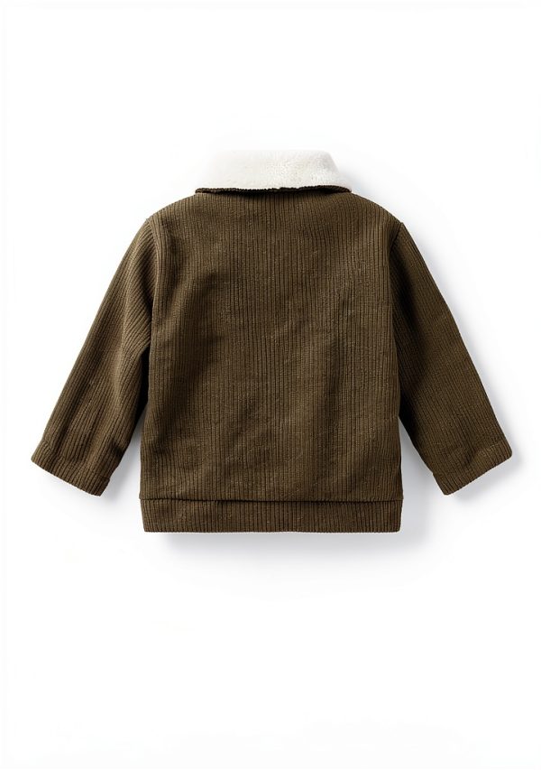 Noubeau Baby Boy Corduroy Sherpa Jacket Warm Outerwear 9 to 24 Months-2