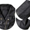 UNIQUEONE Baby Faux Leather Jacket Black 6-12M to 3T Slim Fit-4
