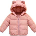 KidCo Toddler Down Jacket Boys 2-3T Ivory White Hooded Winter Coat-0