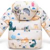 CozyKids Toddler Down Jacket - Ivory White 2-3T Nylon Shell-1