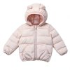 KidCo Toddler Down Jacket Boys 2-3T Ivory White Hooded Winter Coat-6