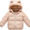 CozyKids Premium Toddler Down Jacket Ivory White 2-3T-0