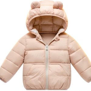 CozyKids Premium Toddler Down Jacket Ivory White 2-3T-0