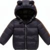 KidComfort Toddler Down Jacket Boys 2-3T Ivory White Warm Padded Coat-0