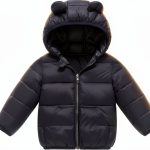KidComfort Toddler Down Jacket Boys 2-3T Ivory White Warm Padded Coat-0