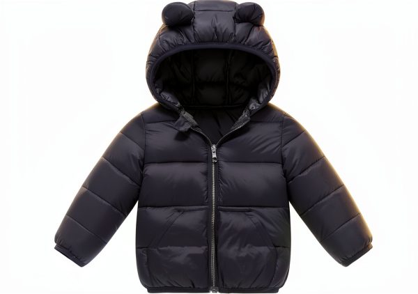KidComfort Toddler Down Jacket Boys 2-3T Ivory White Warm Padded Coat-0