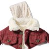 Corduroy Sherpa Jacket for Baby Boys by Noubeau Warm Vintage Style-3