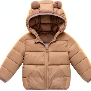 Toddler Down Jacket KidCo - Ivory White 2-3T Puffer Coat-0