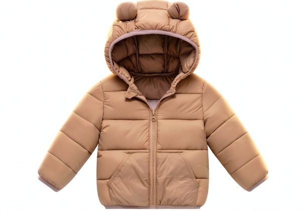 Toddler Down Jacket KidCo - Ivory White 2-3T Puffer Coat-0