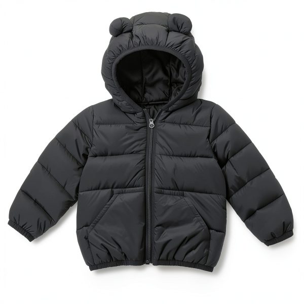 KidComfort Toddler Down Jacket Boys 2-3T Ivory White Warm Padded Coat-8
