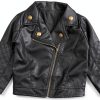 UNIQUEONE Baby Faux Leather Jacket Black 6-12M to 3T Slim Fit-0