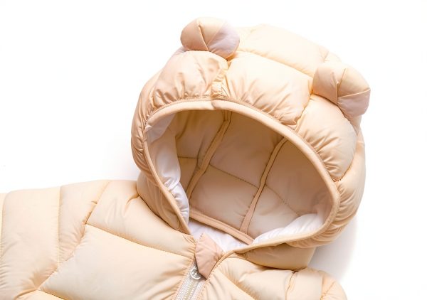 CozyKids Premium Toddler Down Jacket Ivory White 2-3T-2