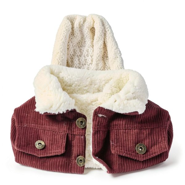 Noubeau Baby Boys Corduroy Sherpa Jacket LZY0154 Solid Color 2-3T-3
