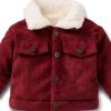 Noubeau Baby Boys Corduroy Sherpa Jacket LZY0154 Solid Color 2-3T-0