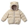 Toddler Down Jacket KidCo - Ivory White 2-3T Puffer Coat-7
