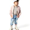 Douhoow Baby Jacket Plaid Outerwear with Removable Hood for 6-12-7