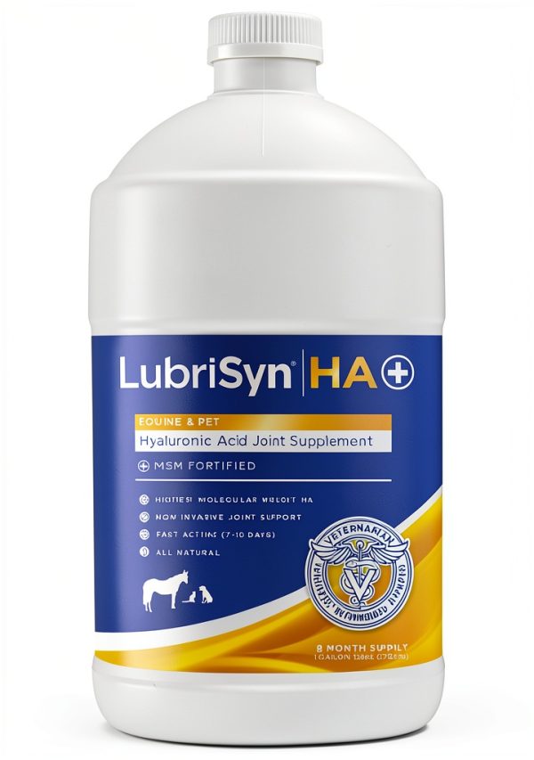 LubriSynHA Hyaluronic Acid Hip & Joint Care for Dogs Cats Horses 128oz-0