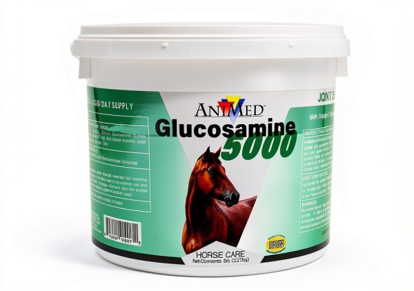 ANIMED Glucosamine 5000 Natural Joint Health Supplement for Horses 5-0
