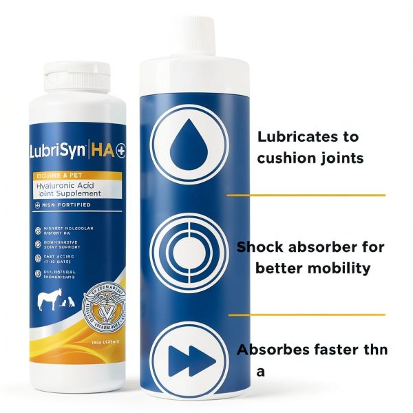 LubriSynHA Hyaluronic Acid Hip & Joint Care 16oz for Dogs Cats Horses-2
